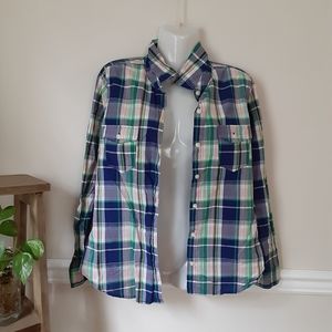 Plaid button down